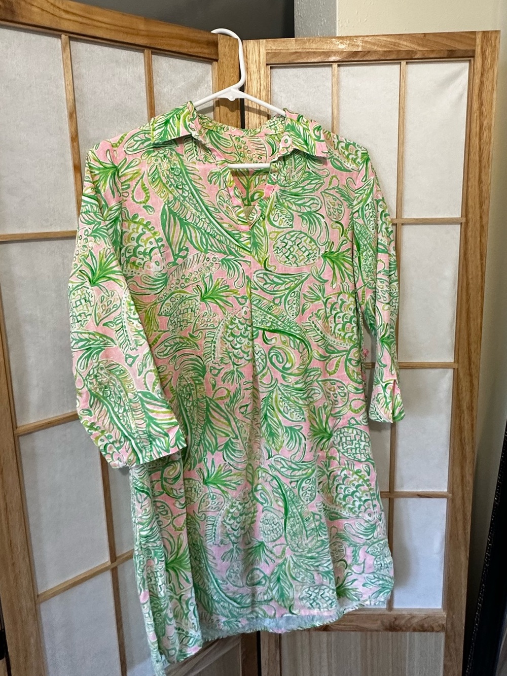 Lilly Pulitzer | Pilar Linen Tunic Shirt Mini Dress | Size XXS